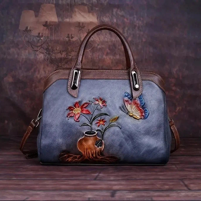 Mala Shell Mariana Vintage – Em Couro Genuíno Premium