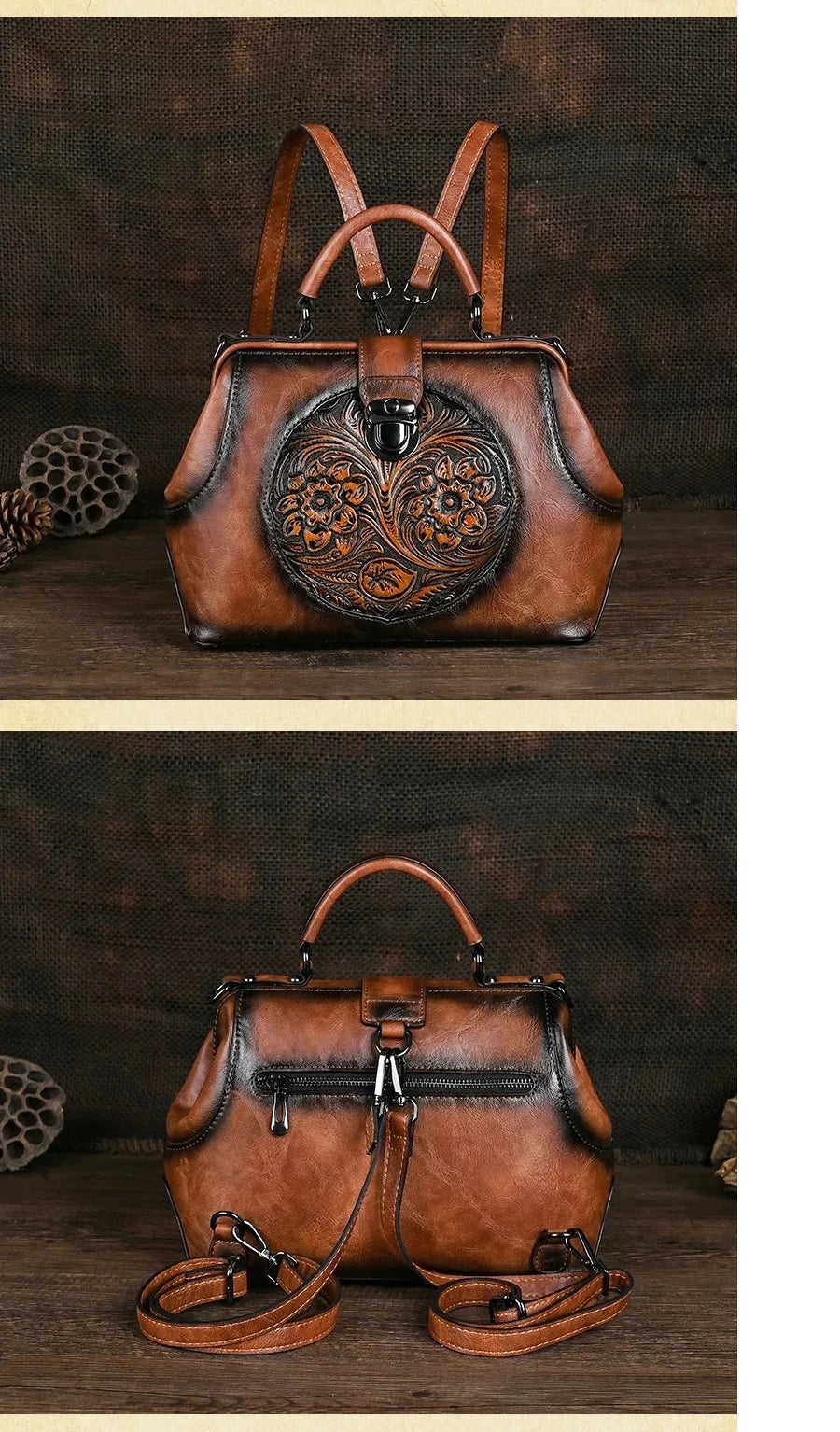 Mochila Floral Aurora Vintage – Design Elegante de Alta Qualidade