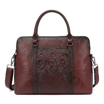 Mala Executiva Helena Vintage – Em Couro Natural Premium