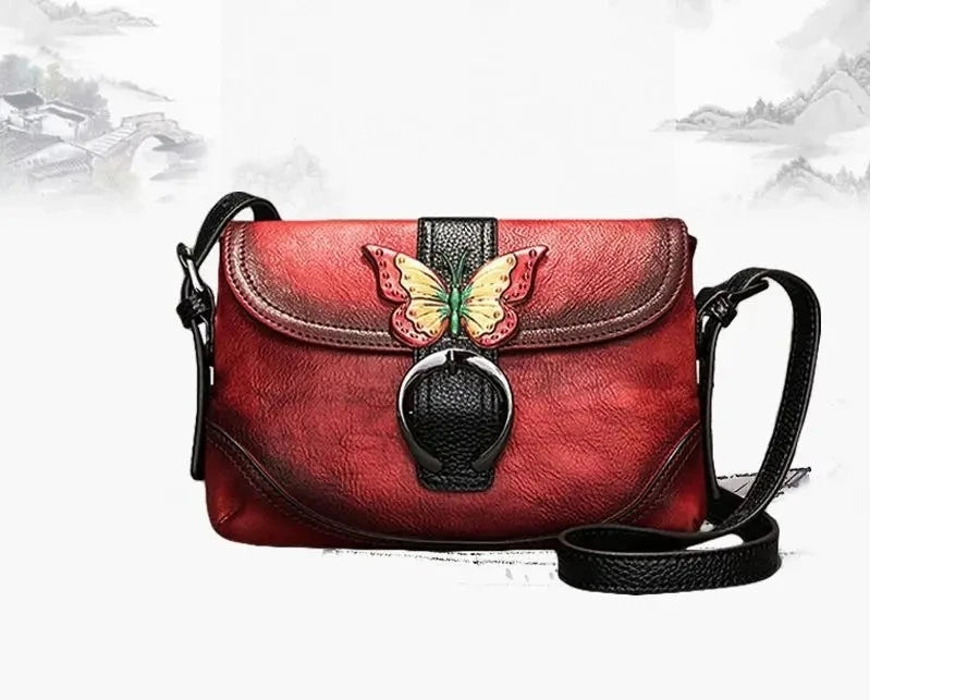 Mala Artística Sofia Vintage – Em Couro Genuíno Premium