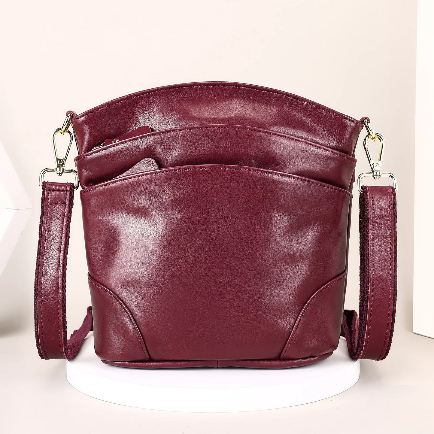 Bolsa "Loliana Pura" – Couro Legítimo Compacto