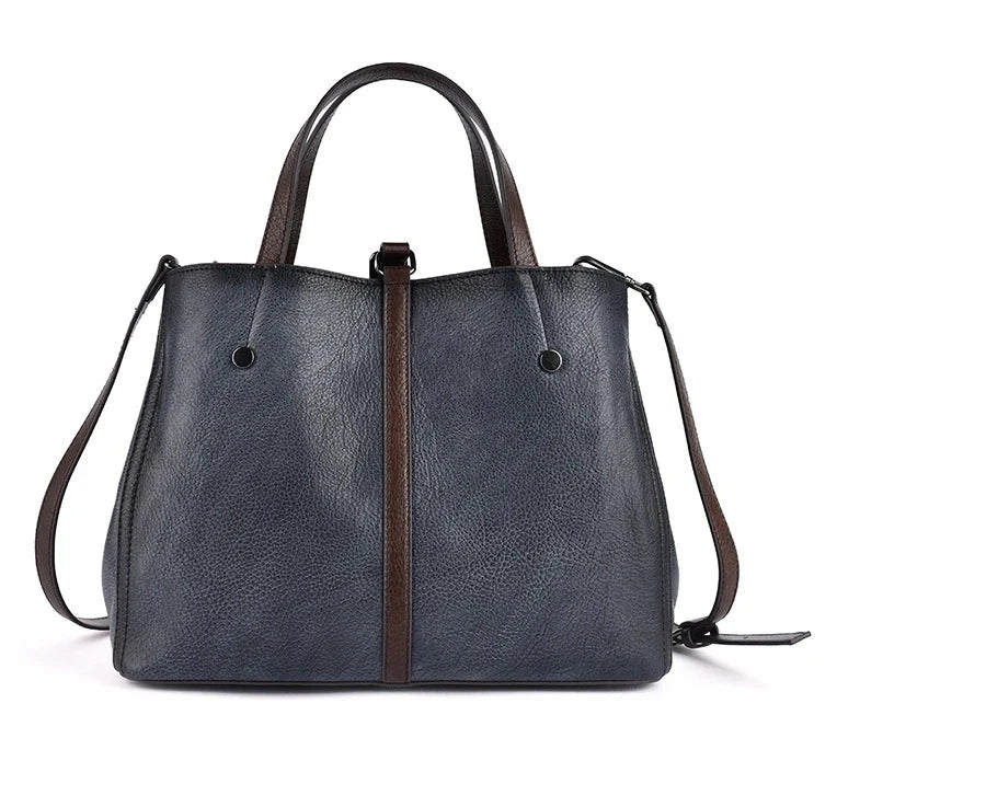 Mala Bucket Aurora Vintage – Em Couro Genuíno Premium