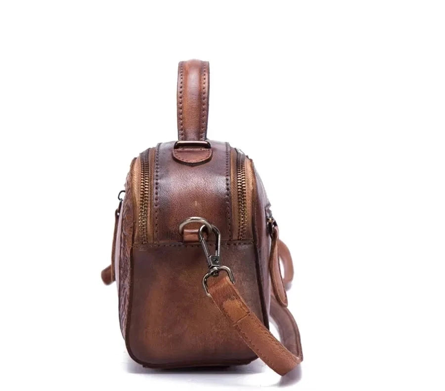 Mala Alba Vintage – Em Couro Genuíno Premium