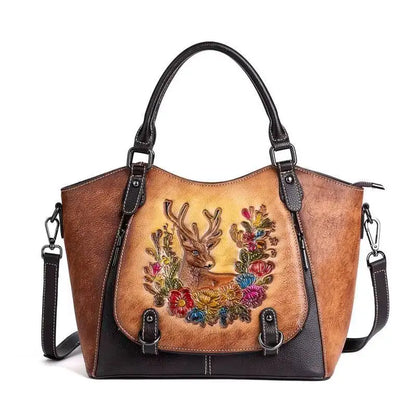 Mala Tote Vitória Vintage – Em Couro Genuíno Premium