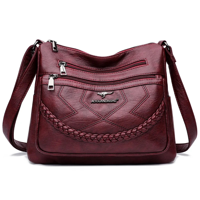 "Vera Soft" Bag - Luxurious Vegan Leather Women's Multi-Pocket Handbag