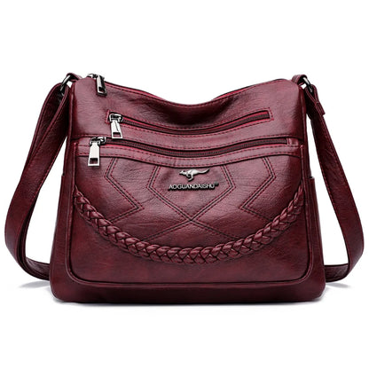 "Vera Soft" Bag - Luxurious Vegan Leather Women's Multi-Pocket Handbag