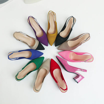 Sandrah - Very Elegant and Comfortable Mid-Heel Shoe
