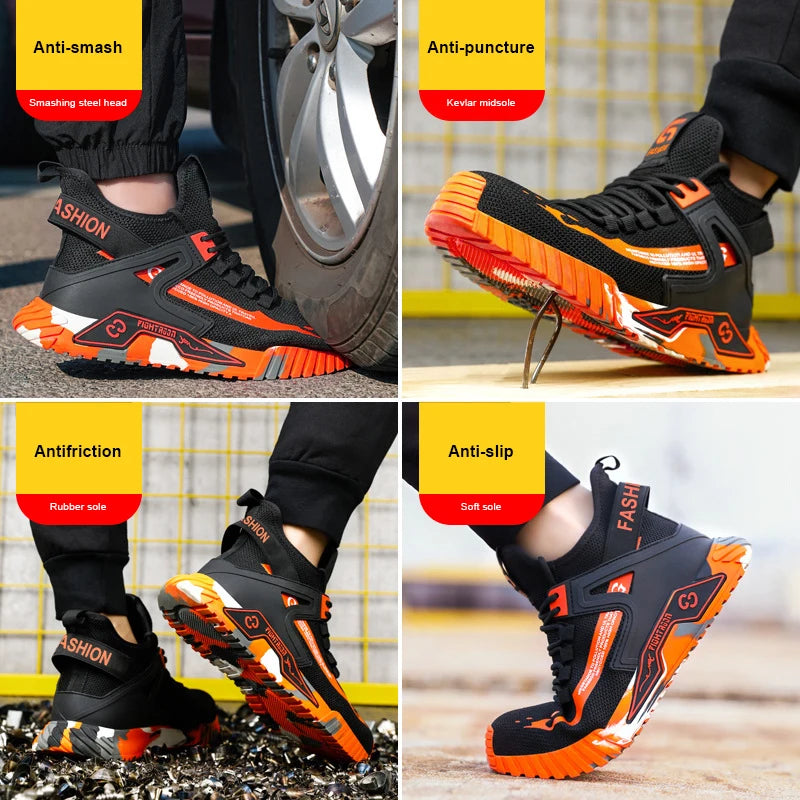 ForgeStrike C0296 - Bota de Segurança com Kevlar e Biqueira de Aço