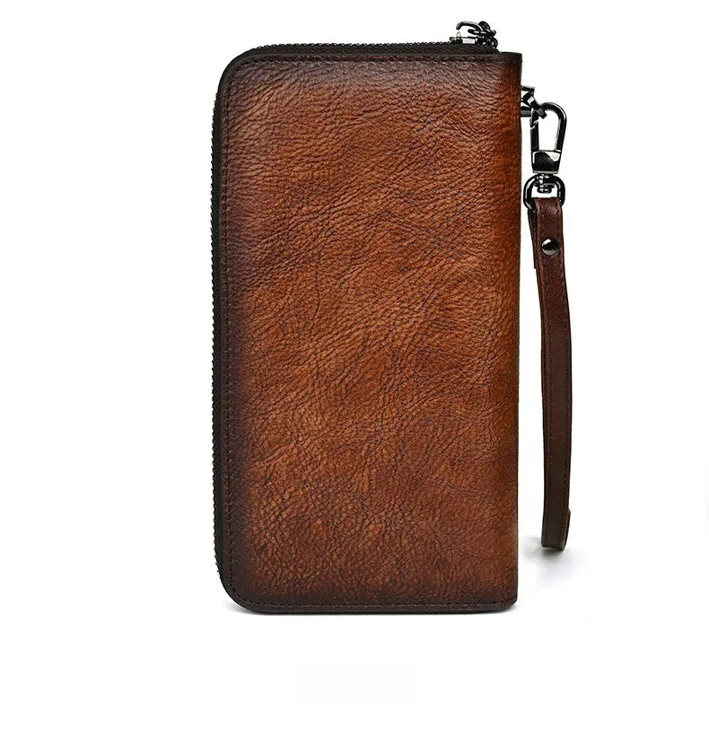 Carteira Aurora Vintage – Em Couro Genuíno Artesanal