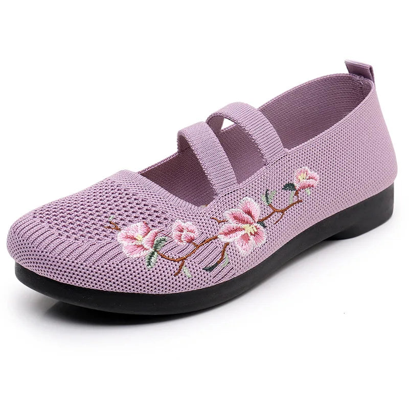 Olga Flora - Ultra-light Breathable Mesh Semi-Orthopaedic Shoe
