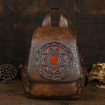 Mochila Geométrica Laura Vintage – Design Elegante de Alta Qualidade