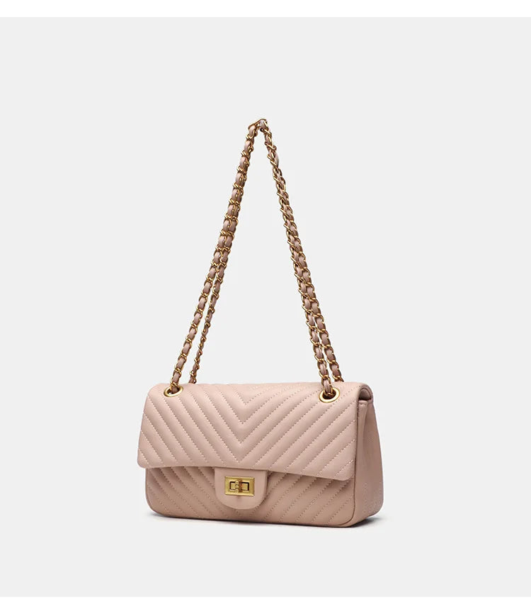 Véronique Chain – Genuine Leather Bag