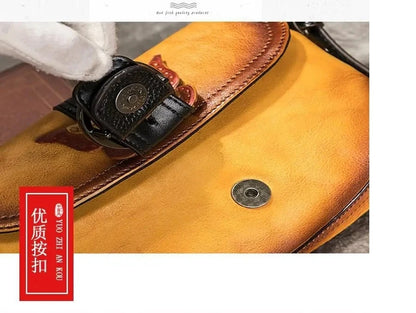 Mala Artística Sofia Vintage – Em Couro Genuíno Premium