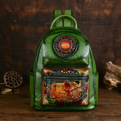 Mochila Elefante Maya Vintage – Design Antirroubo de Alta Qualidade