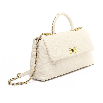 Camelia Elegance – Genuine Leather Bag