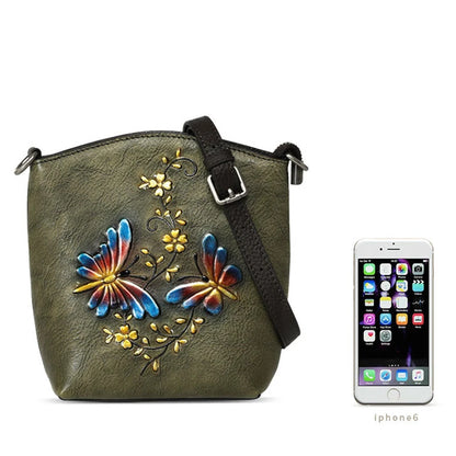 Mala Phone Aurora Vintage – Em Couro Genuíno Premium