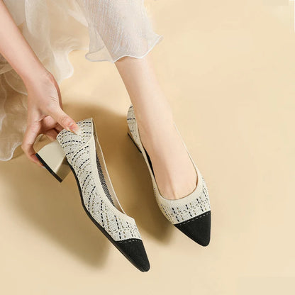 Zarah - Very Elegant and Comfortable Block Heel Shoe