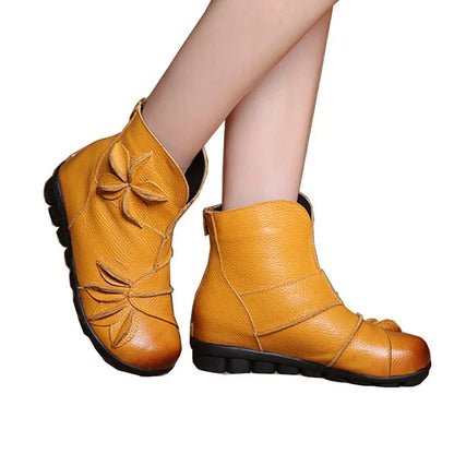 Arouca Flower Boot - Genuine Leather