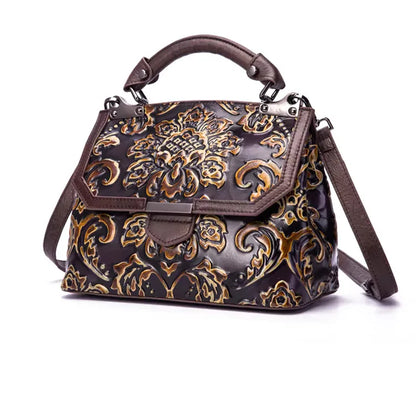 Mala Flap Aurora Vintage – Em Couro Genuíno Premium