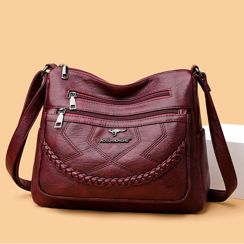 "Vera Soft" Bag - Luxurious Vegan Leather Women's Multi-Pocket Handbag