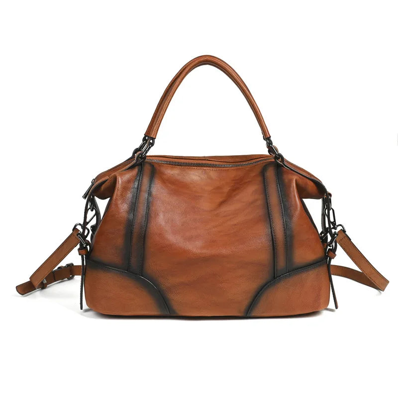 Bolsa Siena Vintage – Tote em Couro Genuíno Premium