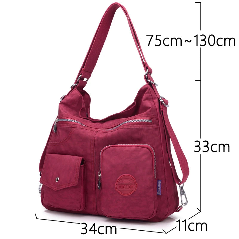 Bolsa Mochila  "LanyFlex 2677" – Nylon Impermeável de Alta Capacidade