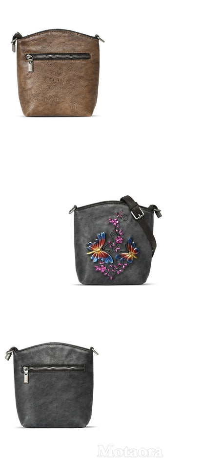 Mala Phone Aurora Vintage – Em Couro Genuíno Premium