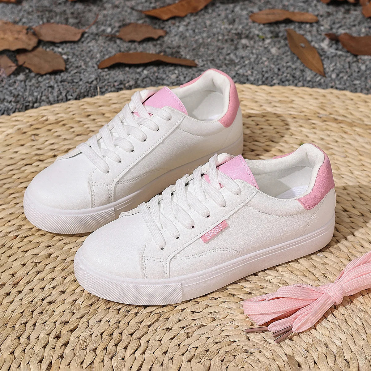 Aurora Blanc – Ténis Casuais em Pele Vegan