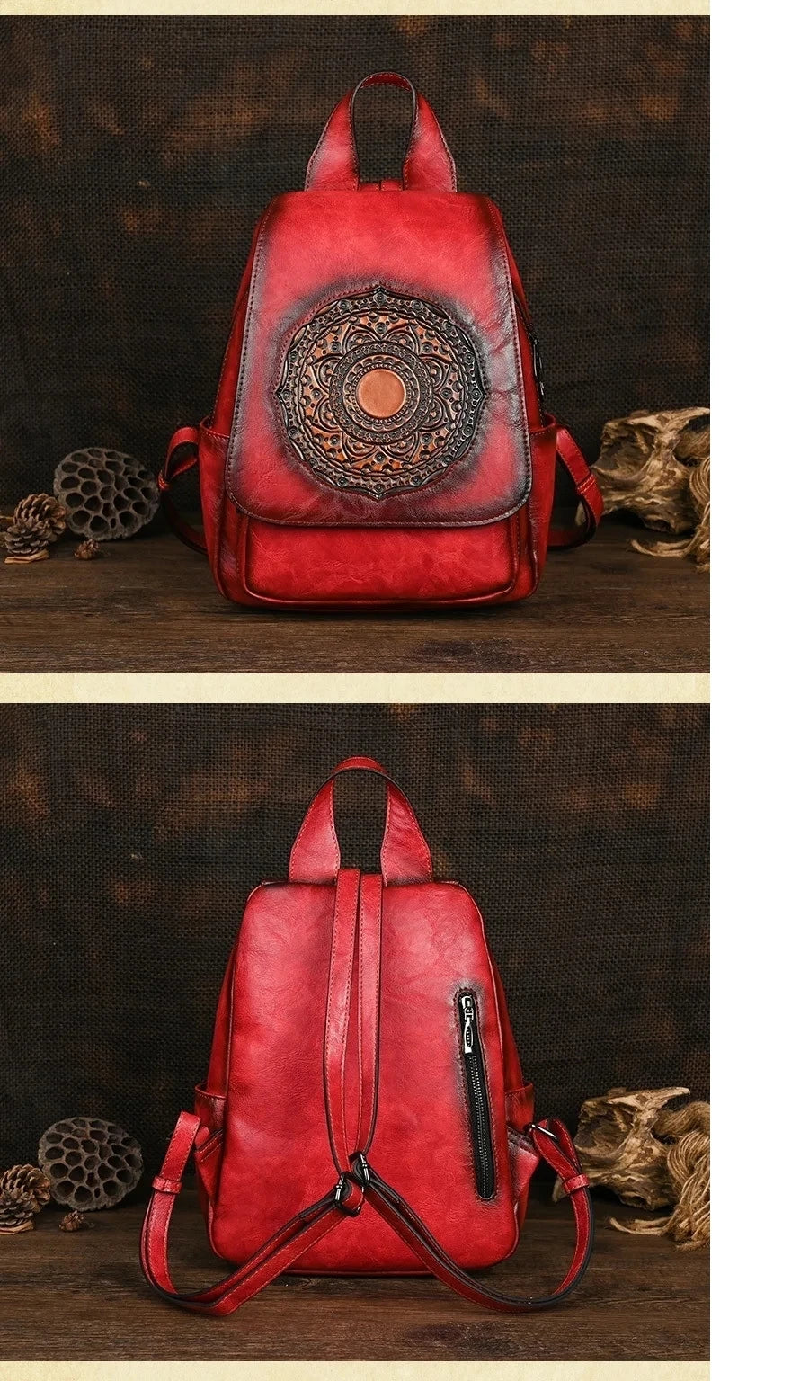 Mochila Geométrica Laura Vintage – Design Elegante de Alta Qualidade