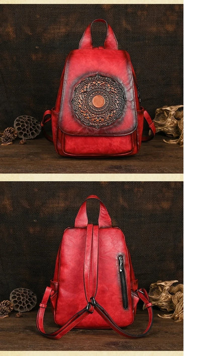 Mochila Geométrica Laura Vintage – Design Elegante de Alta Qualidade