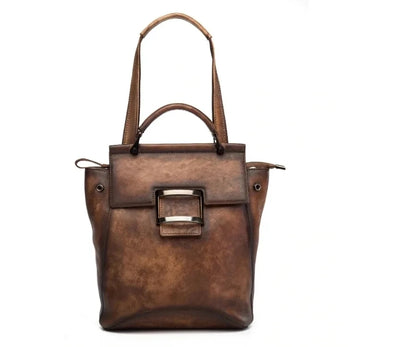 Mochila Verona Vintage – Em Couro Genuíno Premium