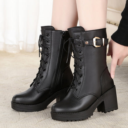 Zagreb - Winter Boot (Genuine Leather) 5.5CM Heel
