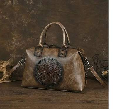 Mala Boston Carolina Vintage – Design Elegante de Alta Qualidade