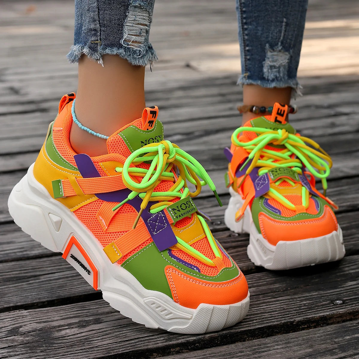 Sanna Fashion Sneakers - Cool and comfortable