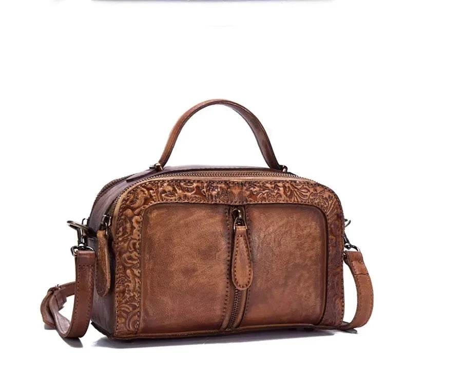 Mala Alba Vintage – Em Couro Genuíno Premium