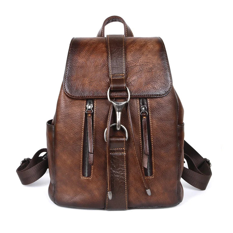 Mochila Nordica Vintage – Em Couro Genuíno