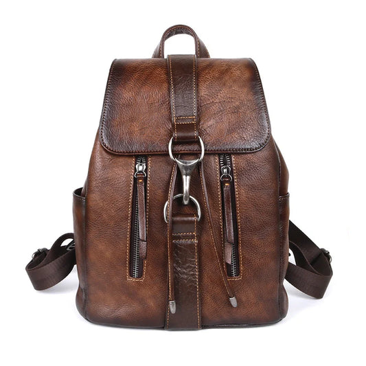 Mochila Nordica Vintage – Em Couro Genuíno