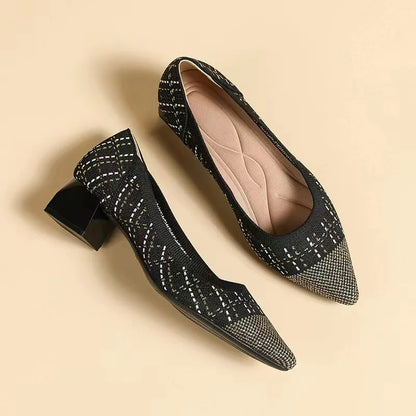 Zarah - Very Elegant and Comfortable Block Heel Shoe