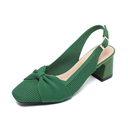 Valentina Rouge - Elegant Mid-Heel Slingback Shoe
