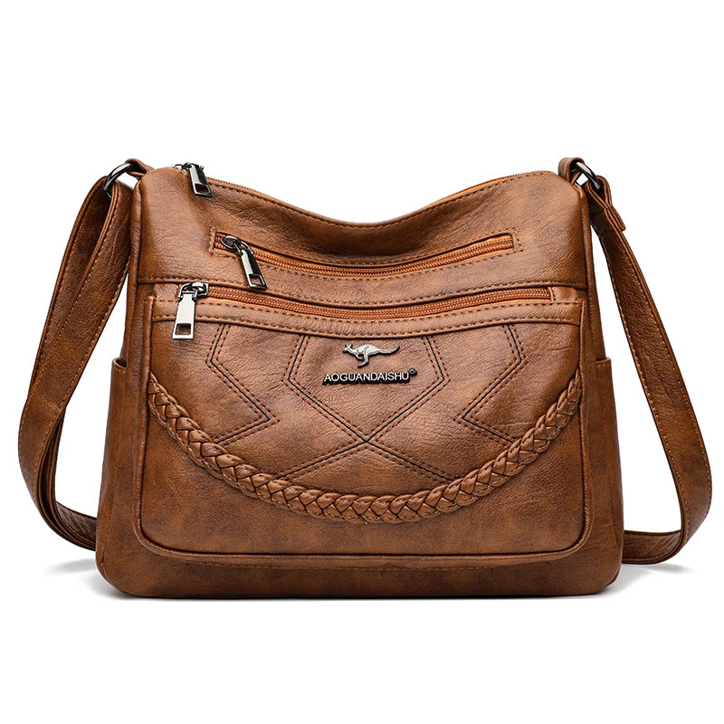 "Vera Soft" Bag - Luxurious Vegan Leather Women's Multi-Pocket Handbag