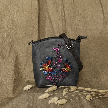 Mala Phone Aurora Vintage – Em Couro Genuíno Premium