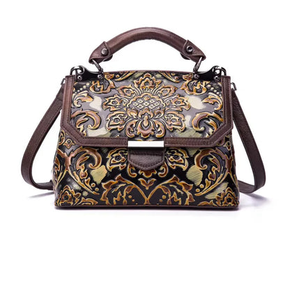 Mala Flap Aurora Vintage – Em Couro Genuíno Premium