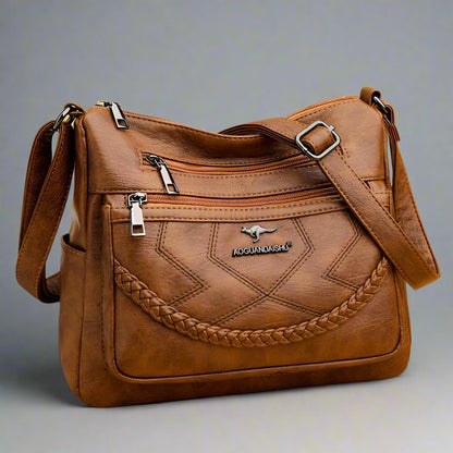 "Vera Soft" Bag - Luxurious Vegan Leather Women's Multi-Pocket Handbag