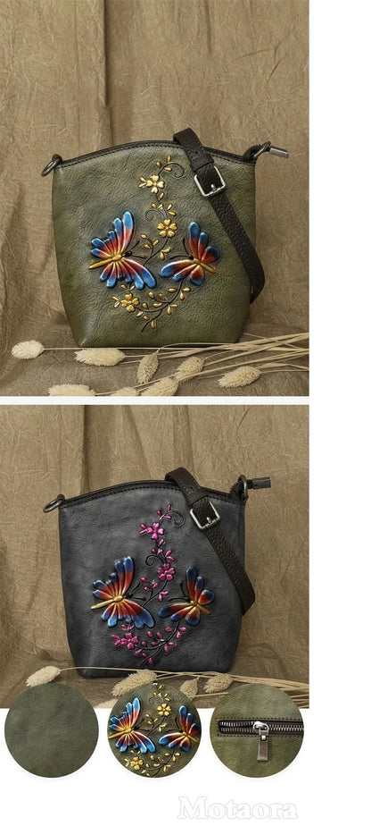 Mala Phone Aurora Vintage – Em Couro Genuíno Premium