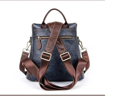 Mochila Floral Matilde Vintage – Em Couro Genuíno Premium