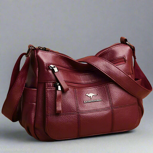 Bolsa “Nappa Lux” – Couro Vegan Impermeável com Estilo Casual Premium