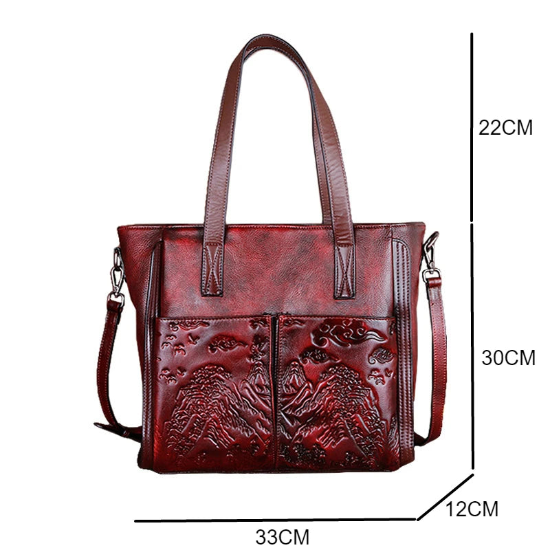 Mala Tote Victoria Vintage – Em Couro Genuíno Premium