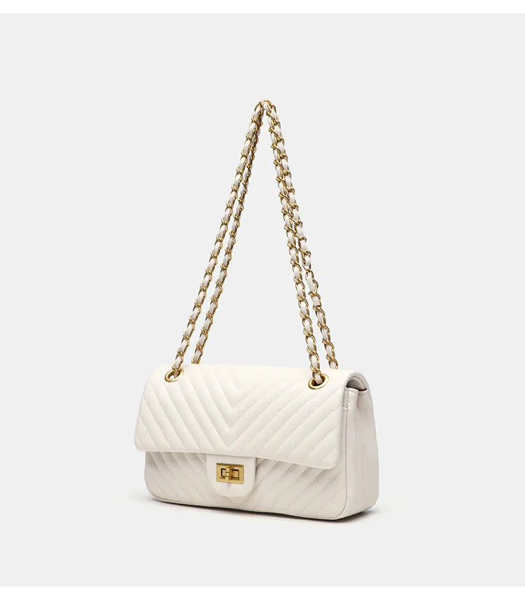 Véronique Chain – Genuine Leather Bag