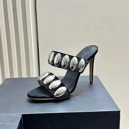 Vivienm – Sandálias Glamour Rivet