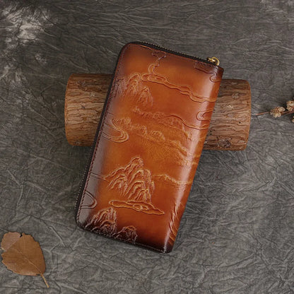 Carteira Atlas Étnica – Em Couro Genuíno